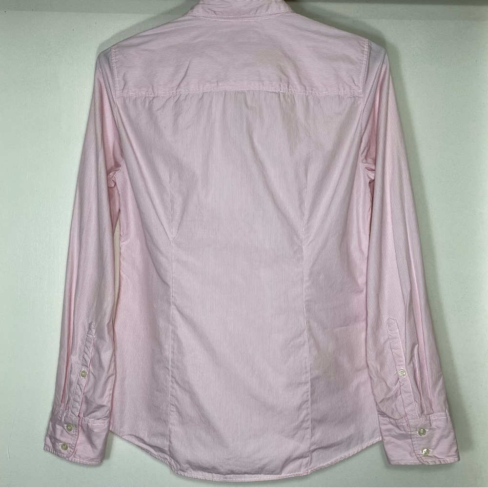 Haberdashery J. Crew 100% Cotton Pink Stripes Collar Button Up Shirts, S - Picture 3 of 8